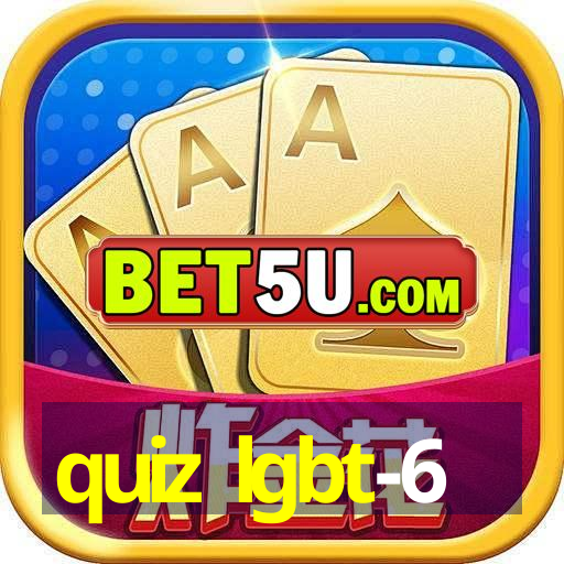 quiz lgbt